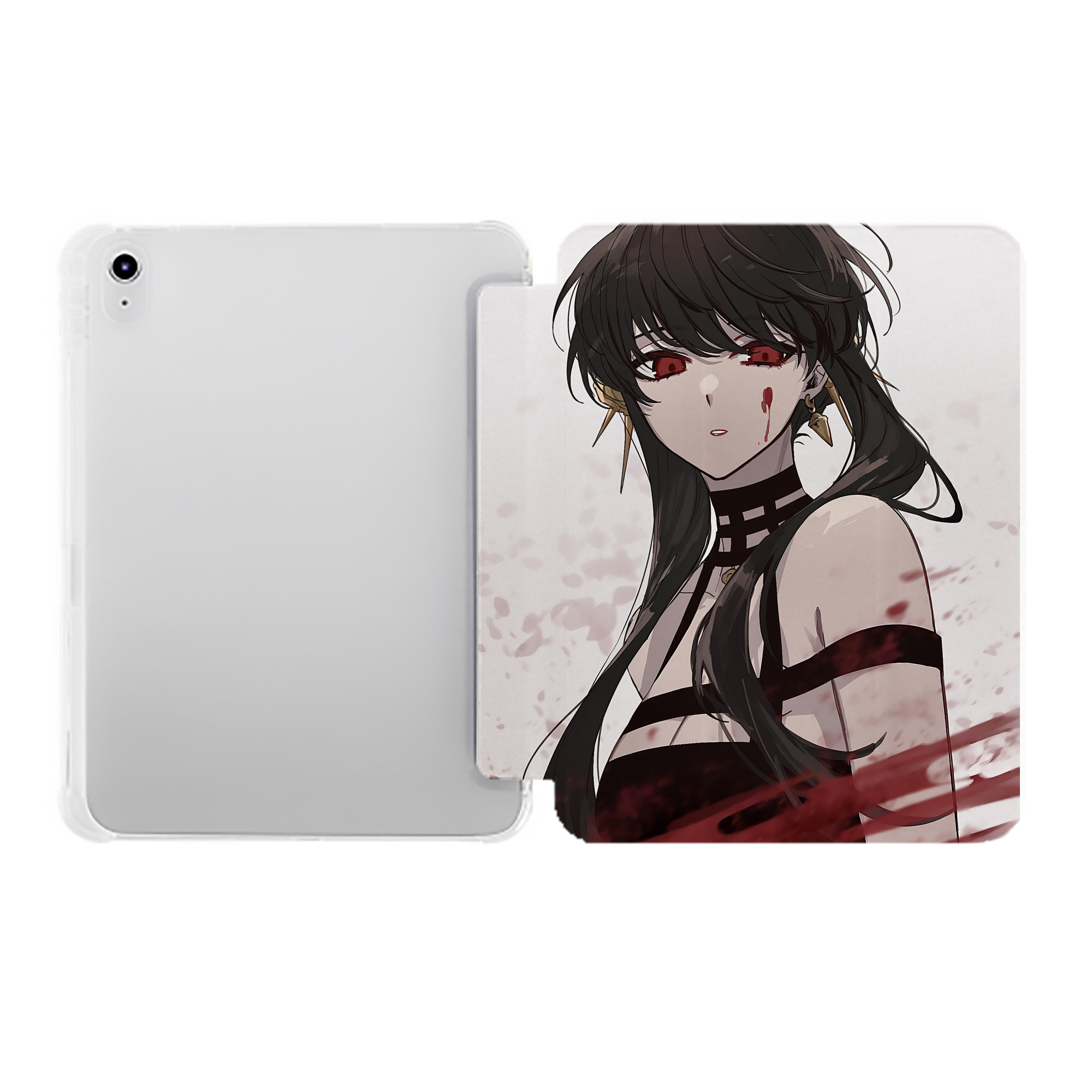 （画像用） SPY×FAMILY间谍家家酒 IPad ケース ペン収納付き 三つ折りスタンド PUレザー×シリコン 対応機種9.5/10.5/10.9インチ